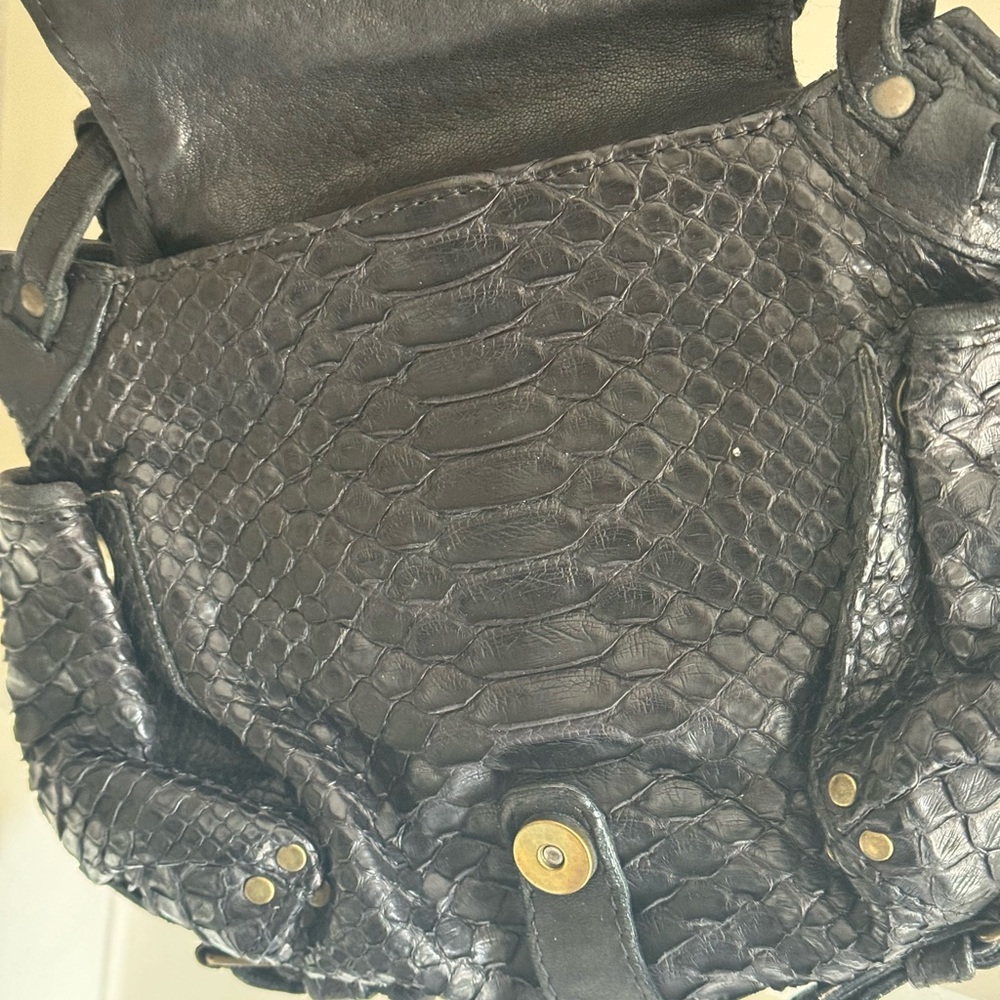 Jerome Dreyfuss Black Python Twee Mini - image 7